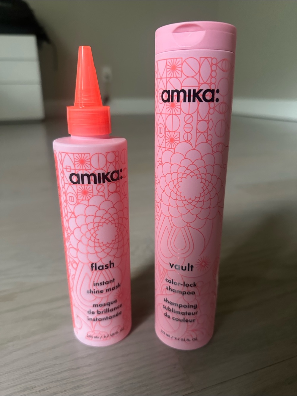 amika Pink Kids Color-Lock Shampoo & Instant Shine Mask Duo